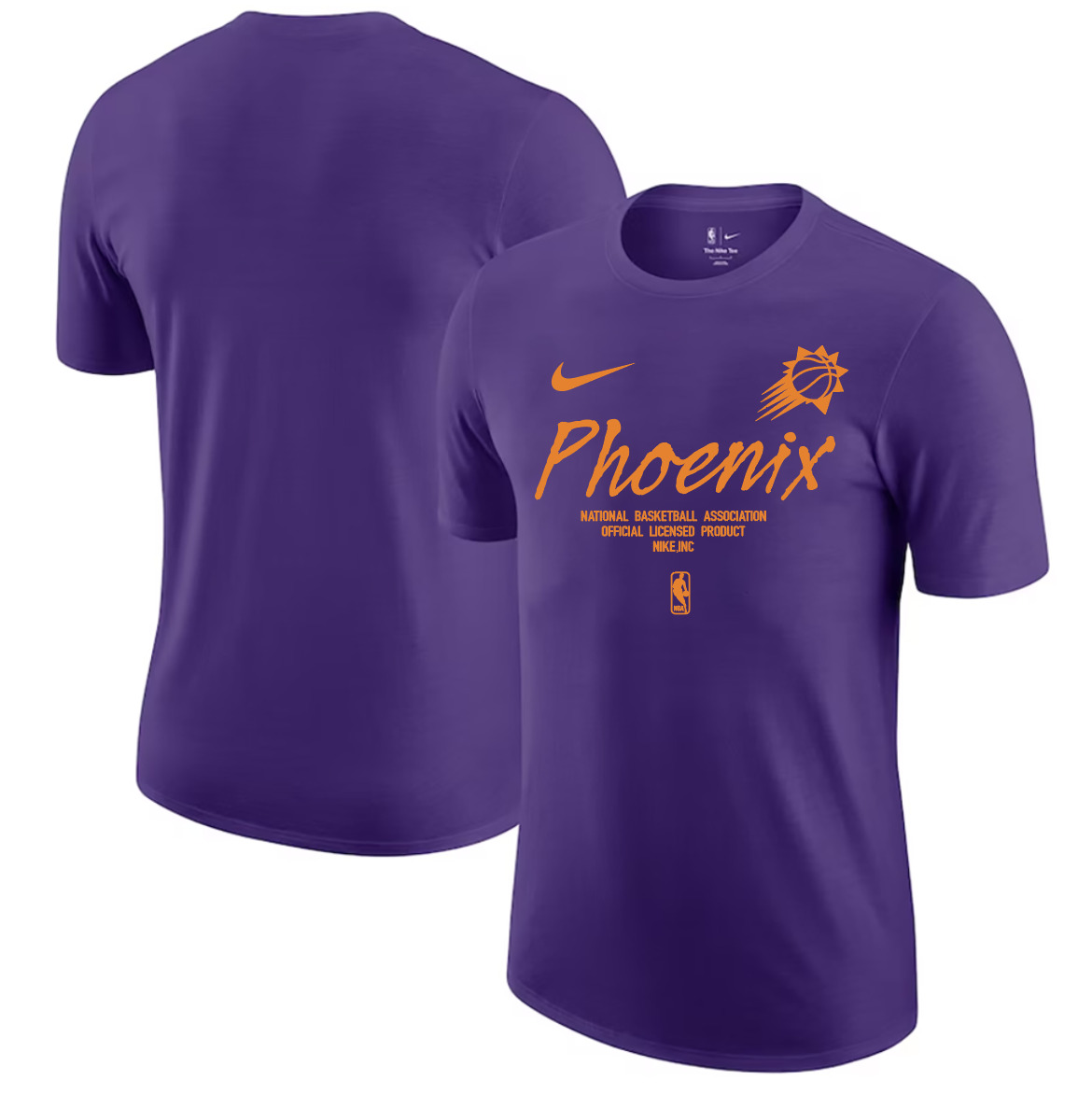 Men 2025 NBA Phoenix Suns Purple Nike T shirts style 3